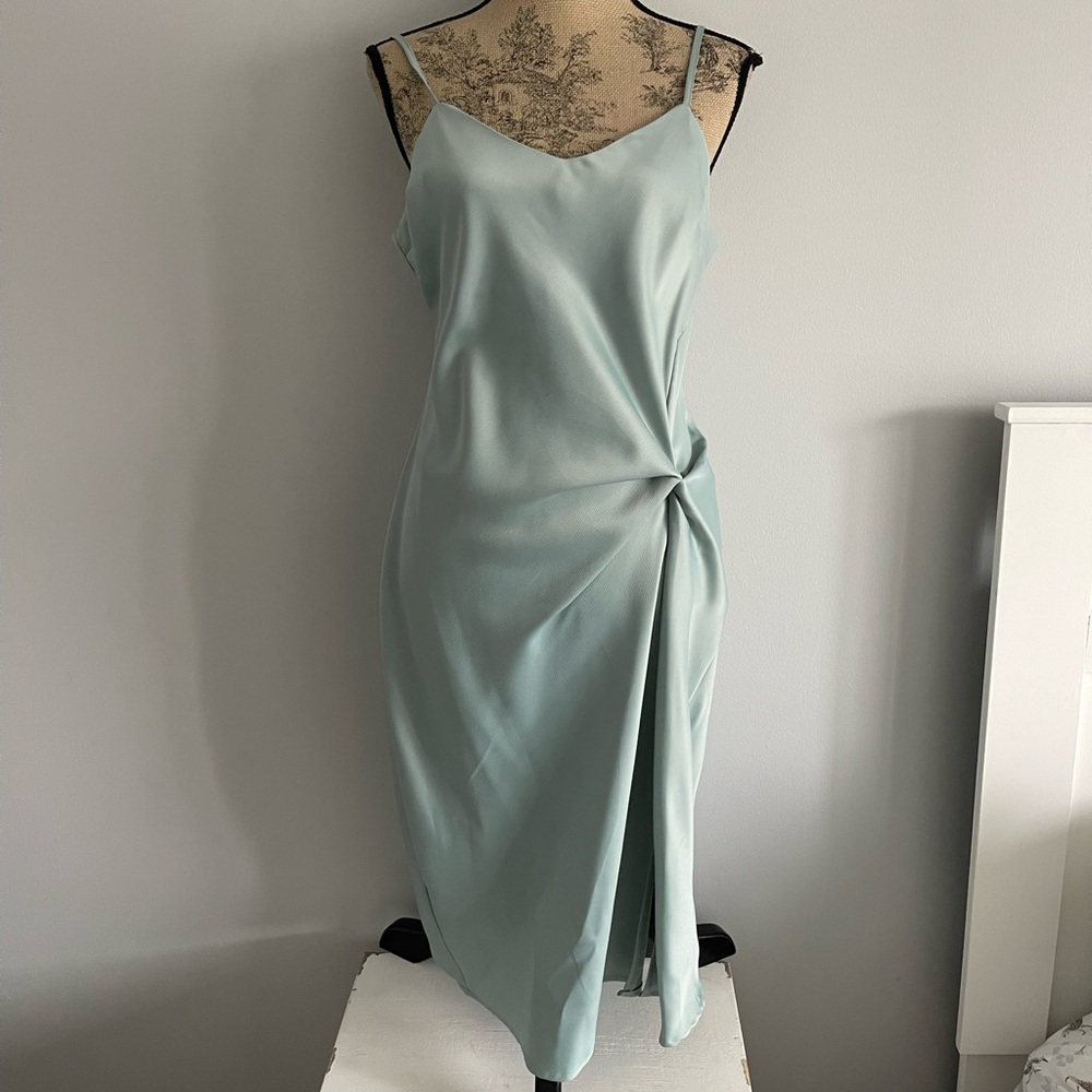 fab'rik Asymmetrical Mint Green Dress